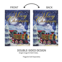 ‘Home for the Holiday Train’ Decorative Flag