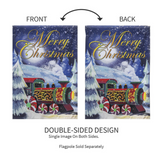 ‘Home for the Holiday Train’ Decorative Flag