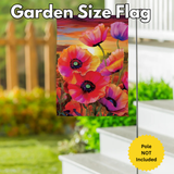 ‘Poppy Sunset’ Decorative Flag