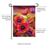 ‘Poppy Sunset’ Decorative Flag
