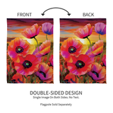 ‘Poppy Sunset’ Decorative Flag