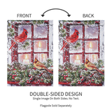 ‘Cardinals in the Window’ Decorative Flag