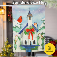‘Christmas Bird House’ Decorative Flag