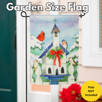 ‘Christmas Bird House’ Decorative Flag