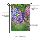 ‘Colorful Wisteria’ Decorative Flag