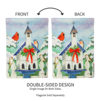 ‘Christmas Bird House’ Decorative Flag