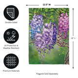 ‘Colorful Wisteria’ Decorative Flag