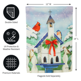 ‘Christmas Bird House’ Decorative Flag