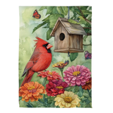 ‘Spring Cardinal Time’ Decorative Flag