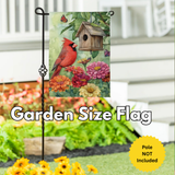 ‘Spring Cardinal Time’ Decorative Flag