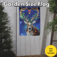 ‘Santa’s Reindeer Lustre’ Decorative Flag