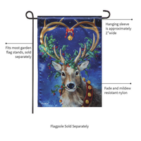 ‘Santa’s Reindeer Lustre’ Decorative Flag