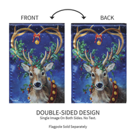 ‘Santa’s Reindeer Lustre’ Decorative Flag