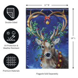 ‘Santa’s Reindeer Lustre’ Decorative Flag