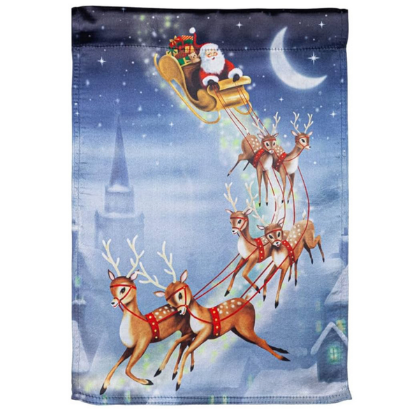 ‘Santa’s Sleigh’ Decorative Flag