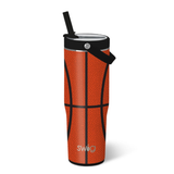 SWIG Leakproof To-Go 30oz Tumbler, ‘Basketball’
