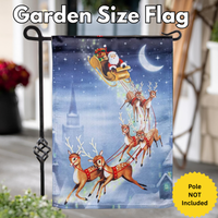 ‘Santa’s Sleigh’ Decorative Flag