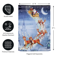 ‘Santa’s Sleigh’ Decorative Flag