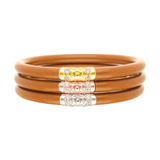 BuDha Girl, Three Kings AW Bangles Set/3 in Caramel