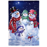 ‘Snowflake Family’ Decorative Flag