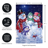 ‘Snowflake Family’ Decorative Flag