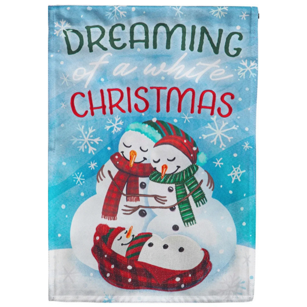 ‘Dreaming of a White Christmas’ Decorative Flag