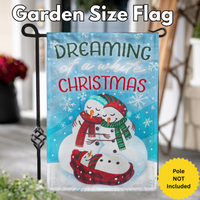 ‘Dreaming of a White Christmas’ Decorative Flag