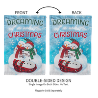 ‘Dreaming of a White Christmas’ Decorative Flag