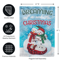 ‘Dreaming of a White Christmas’ Decorative Flag