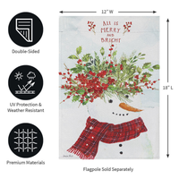 ‘All is Merry & Bright’ Decorative Flag