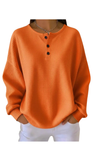 LS, Waffle Knit Henley Top, Assorted Colors