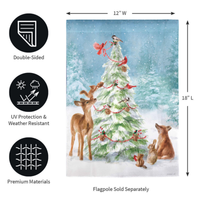 ‘Christmas Tree & Friends’ Decorative Flag