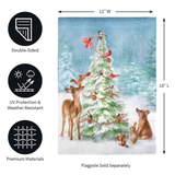 ‘Christmas Tree & Friends’ Decorative Flag