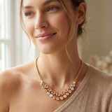 Sorrelli Zelie Tennis Necklace, Golden Goddess