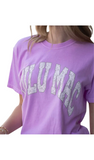 LULU MAC T-Shirt ‘Grey Camo / Neon Violet’