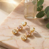 SORRELLI Mara Triple Dangle Earrings, Golden Goddess