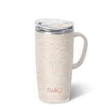 Swig “Saddle Stitch Cream" 22oz Travel Mug