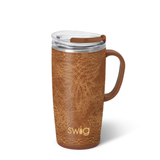 Swig “Saddle Stitch Cognac" 22oz Travel Mug
