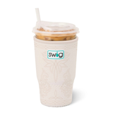 SWIG “Saddle Stitch Cream” Large Iced Cup Coolie