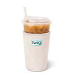 SWIG “Saddle Stitch Cream” Medium Iced Cup Coolie