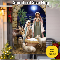 ‘Away in the Manger’ Decorative Flag