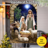 ‘Away in the Manger’ Decorative Flag