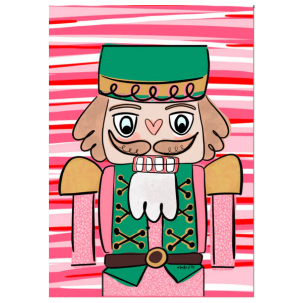 ‘Pink Nutcracker’ Decorative Flag