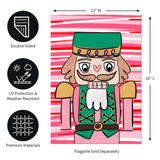 ‘Pink Nutcracker’ Decorative Flag