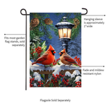 ‘Winter Glow Cardinals’ Decorative Flag