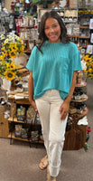 Zenana Relaxed Fit Ribbed Top, Assorted Colors