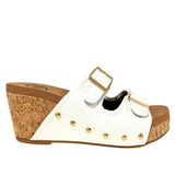 Maker’s Shoes “CADE” Raffia Slip On Wedge, Assorted Colors