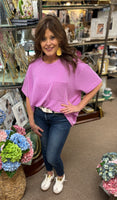 Zenana Relaxed Fit Ribbed Top, Assorted Colors