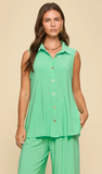 Dear Scarlett “Shoreline” Pant Set in Aqua Mint