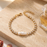 SORRELLI Delmar Tennis Bracelet, Modern Pearl